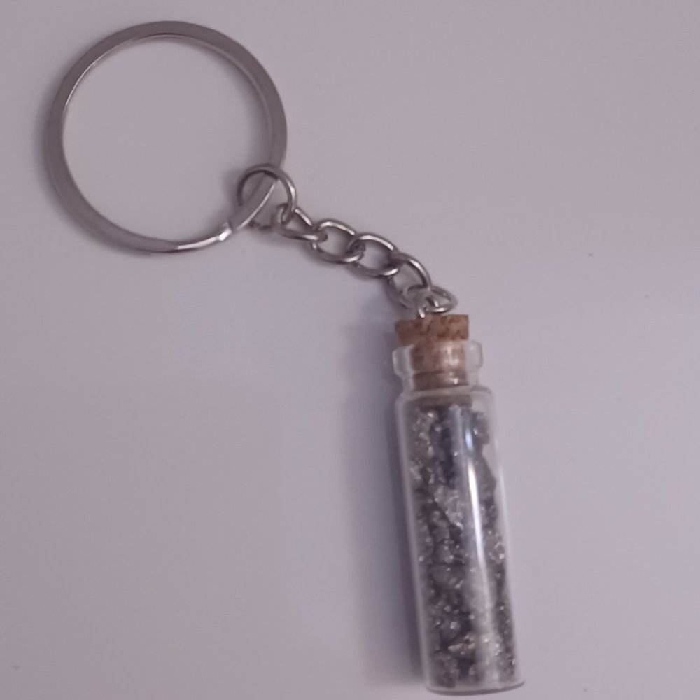 High carbonated silicon filled bottle keychain